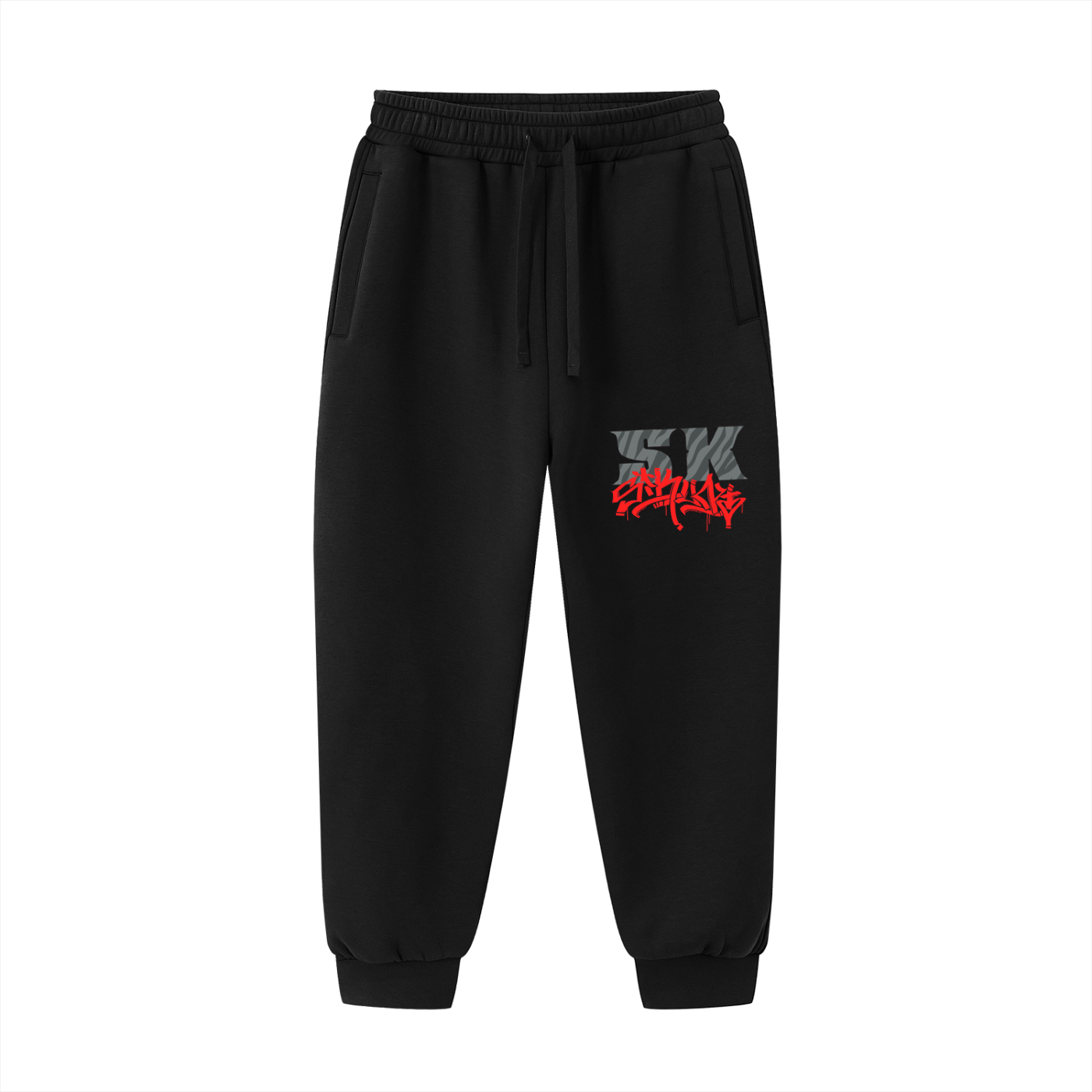 Sikunt red/grey tiger joggers