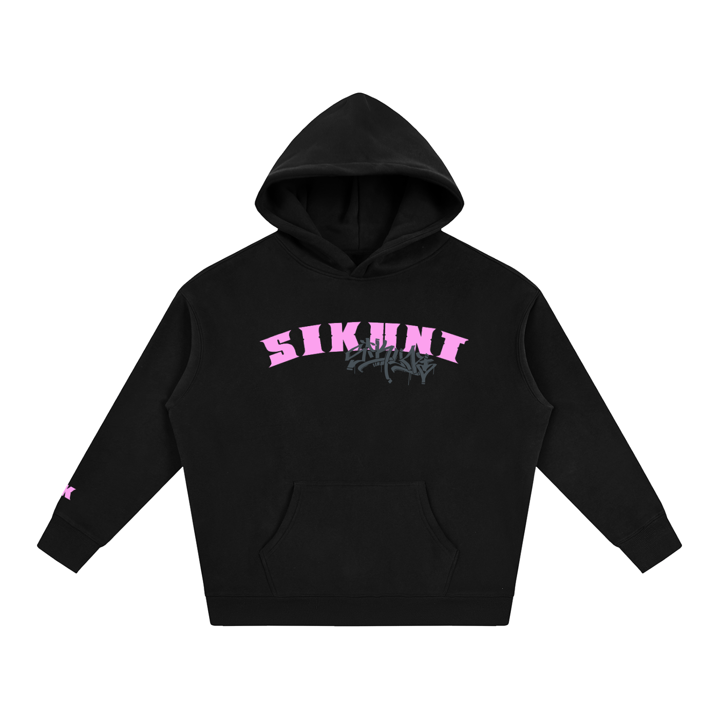 Sikunt pink/black hoodie