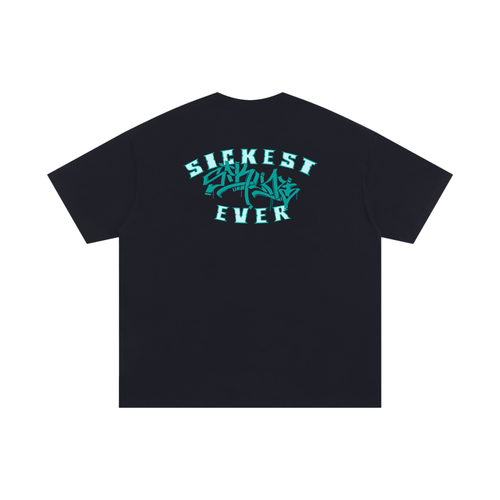 Sikunt black/green tee