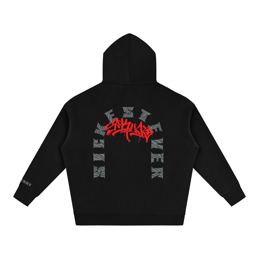 Sikunt red/grey tiger hoodie