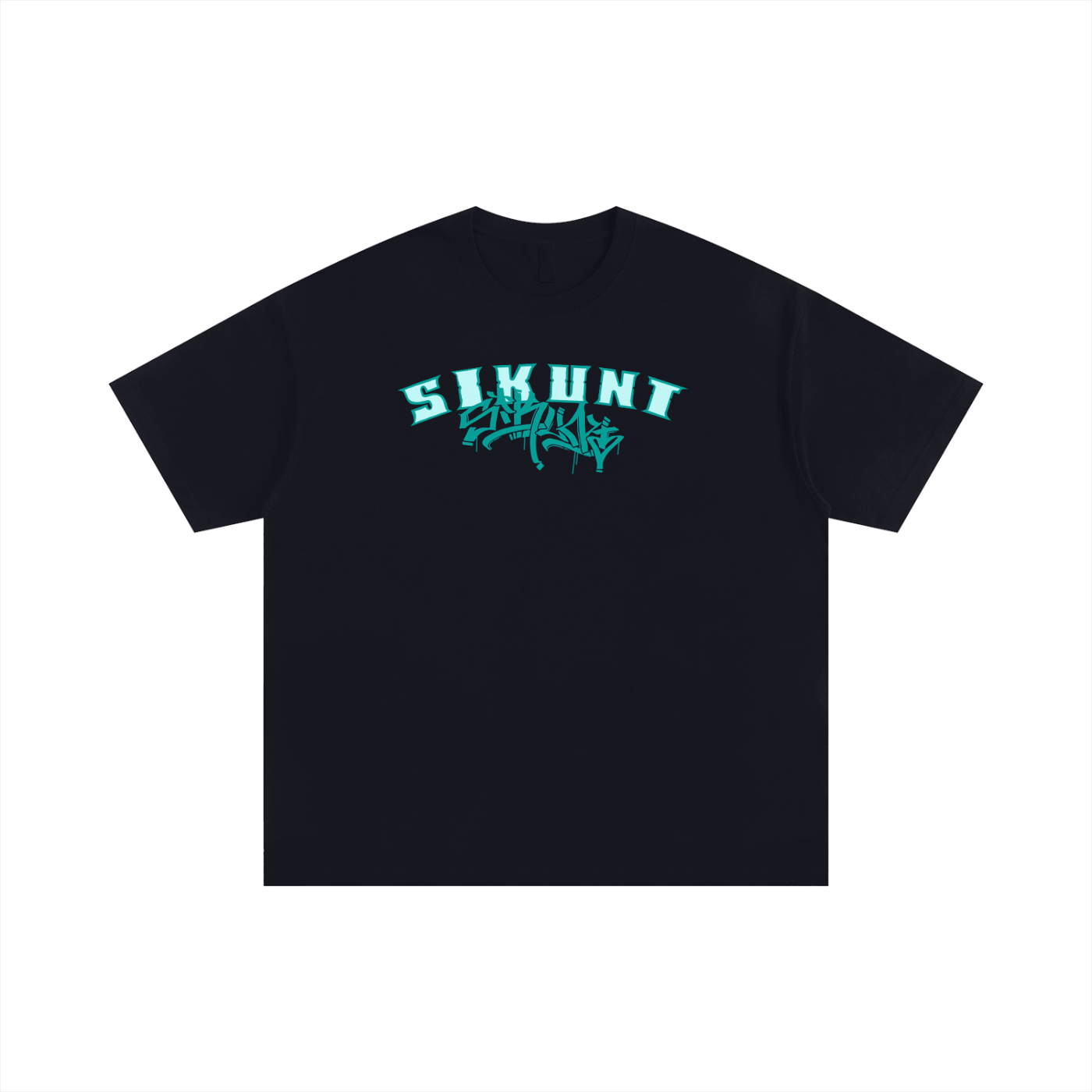 Sikunt black/green tee