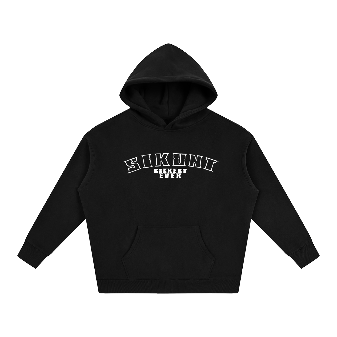 sikunt black/white hoodie