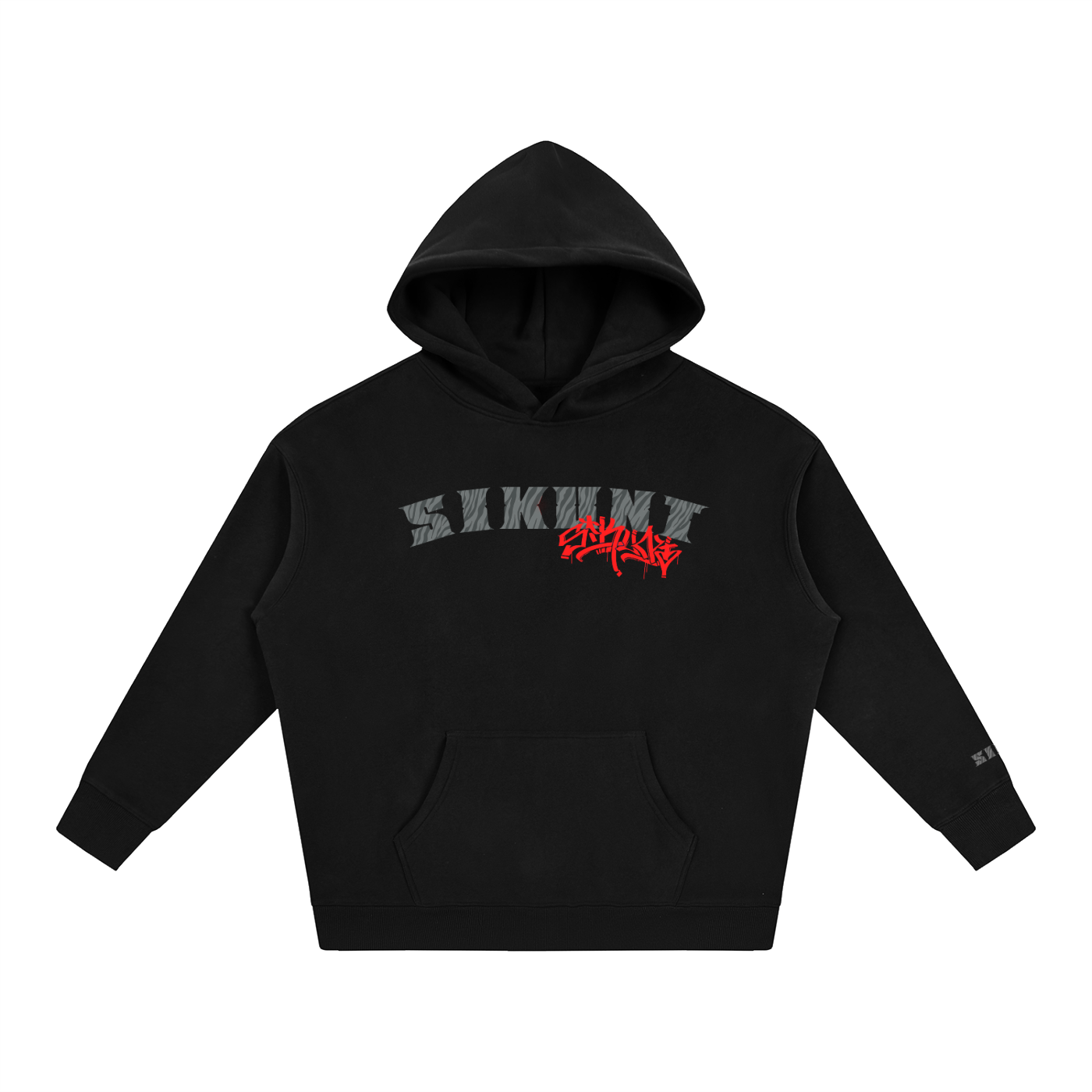 Sikunt red/grey tiger hoodie