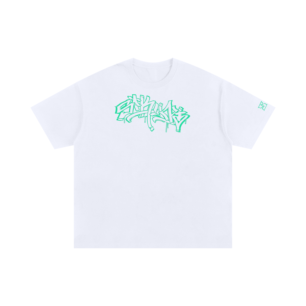 Sikunt handstyle green/white tee