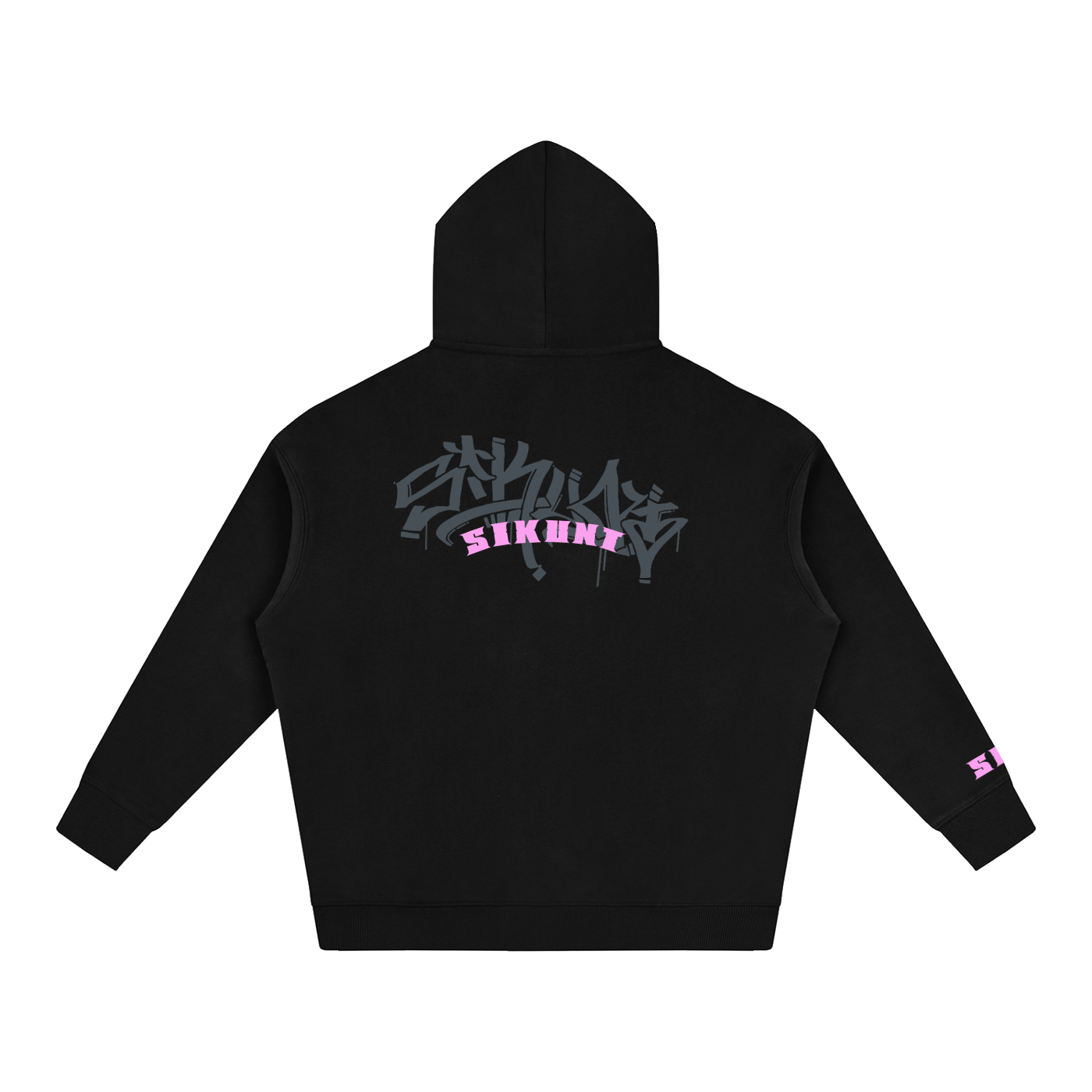Sikunt pink/black hoodie